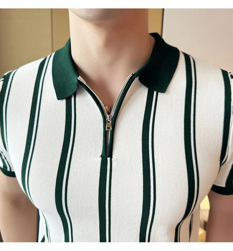 Men’s Slim-Fit Knitted Polo