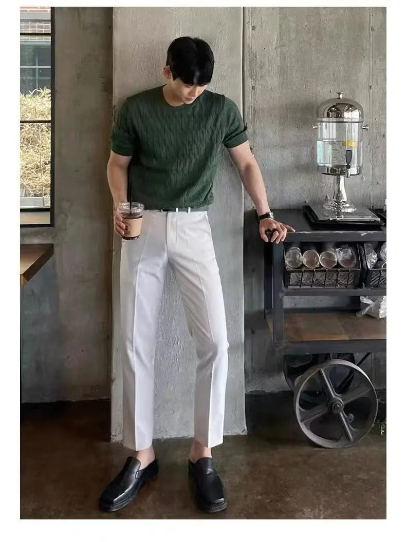 Men’s Jacquard Knit T-Shirt