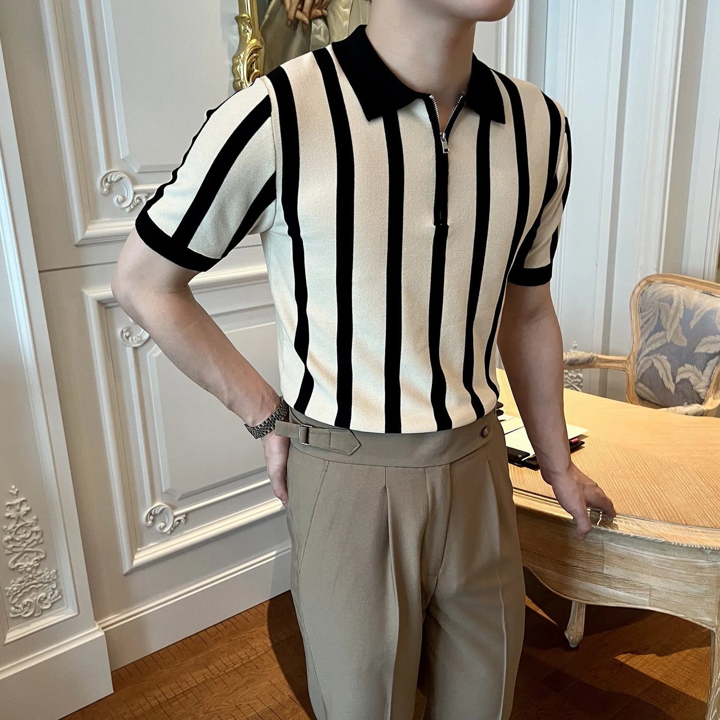 Men’s Knitted Polo Shirt